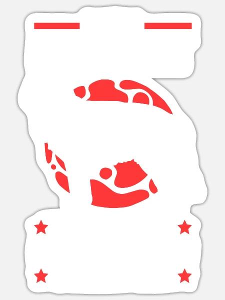 Hovawart hat meine Hausaufgaben gefressen - Sticker Größe S (10 x 10 cm) - Mattweiß