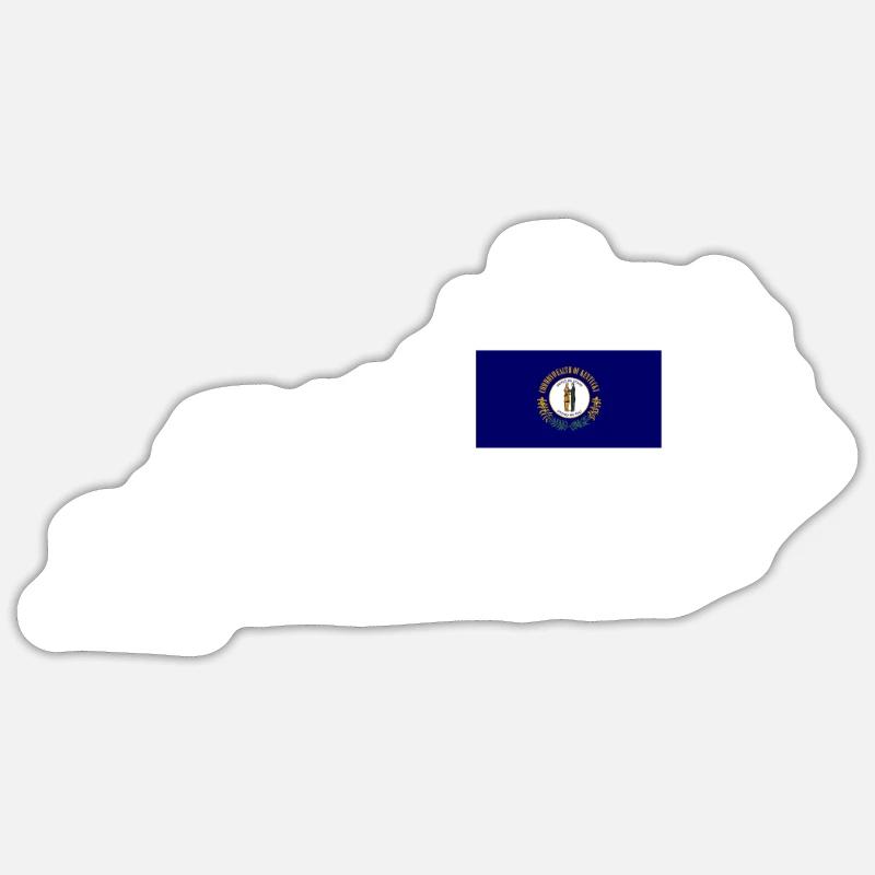 Kentucky Home Pride Geschenk - Sticker Größe S (10 x 10 cm) - Mattweiß
