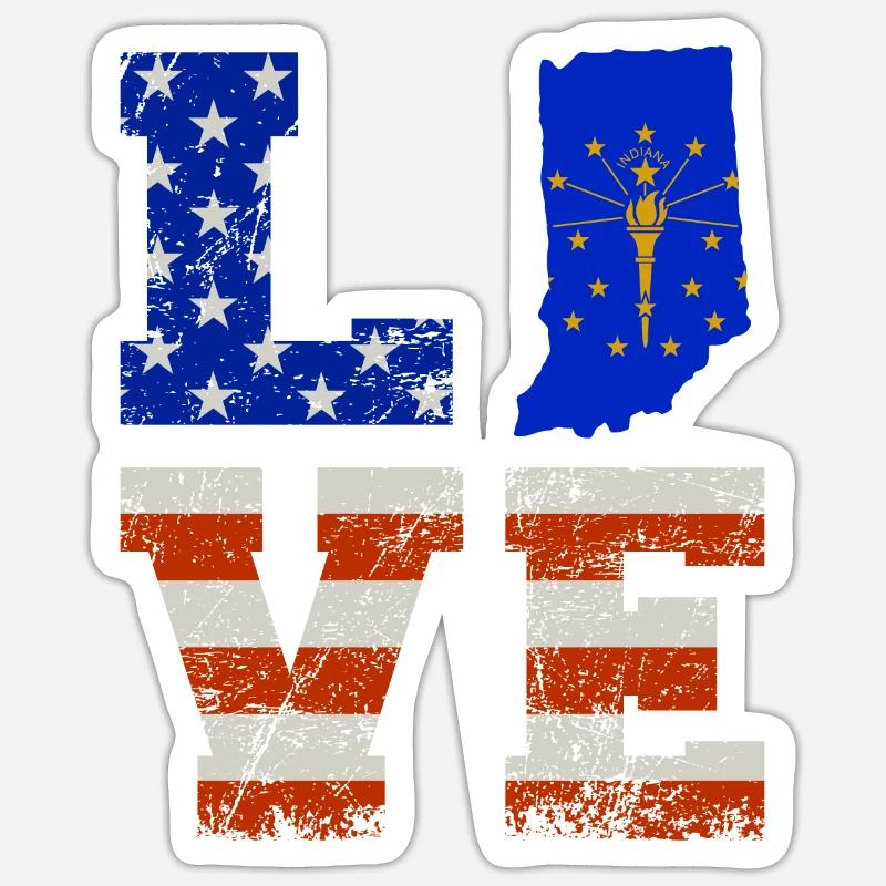 Dear Indiana Gift - Sticker size S (10 x 10 cm) - white matte