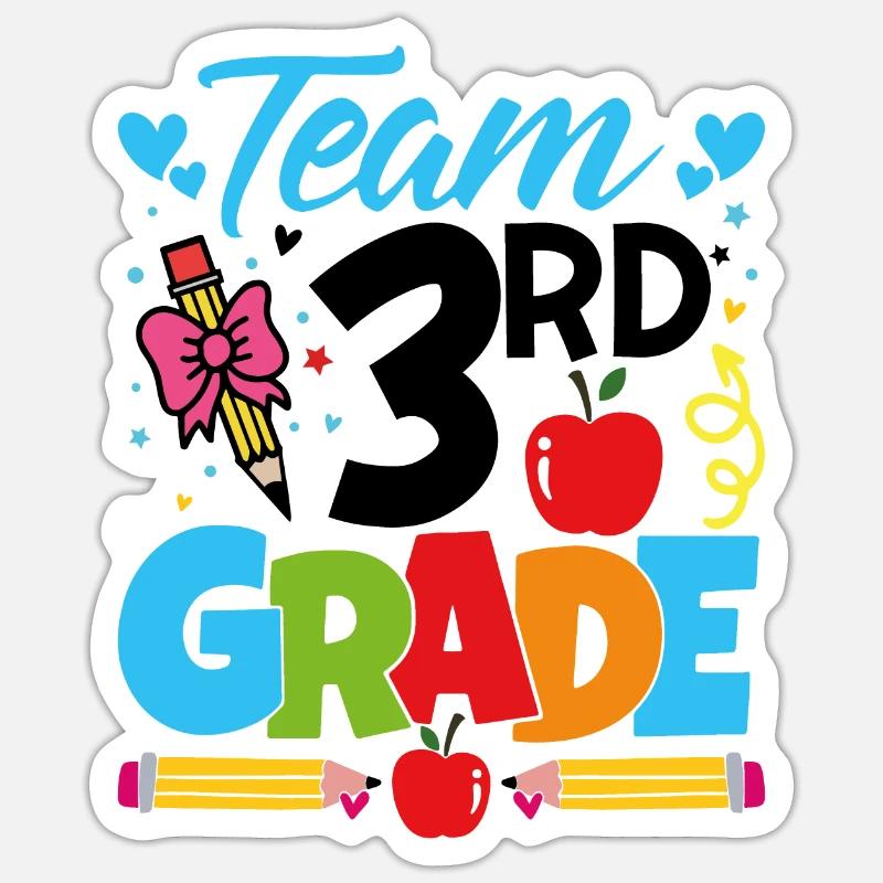 Team 3rd Year - Sticker size S (10 x 10 cm) - white matte