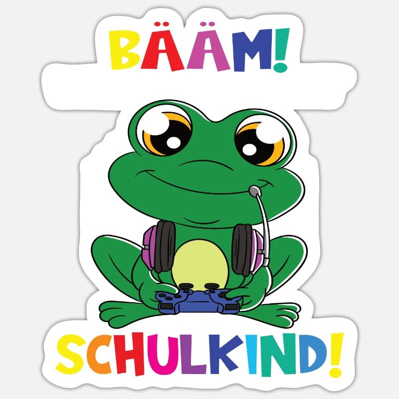 Bääm! Ich Bin Jetzt Schulkind Einschulung - Sticker Größe S (10 x 10 cm) - Mattweiß
