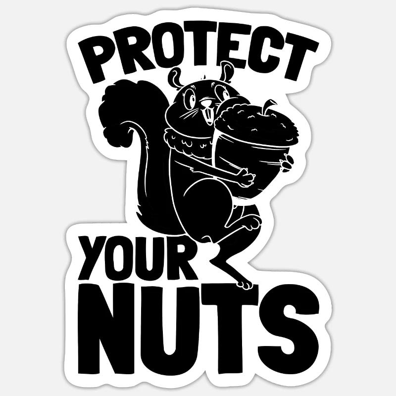 Cute Squirrel Lover — Protect Sticker size S (10 x 10 cm)