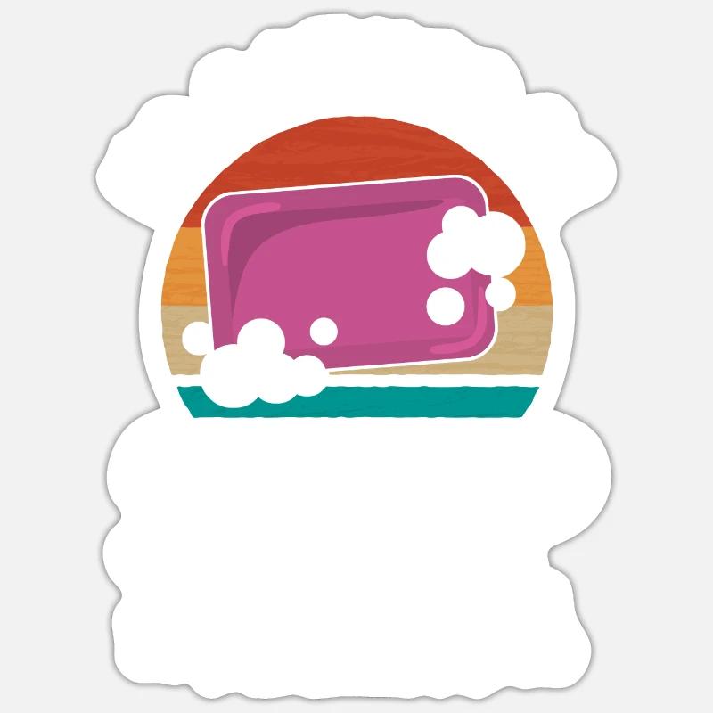 Soap Making Crafting I'd Rather Be - Sticker Größe S (10 x 10 cm) - Mattweiß
