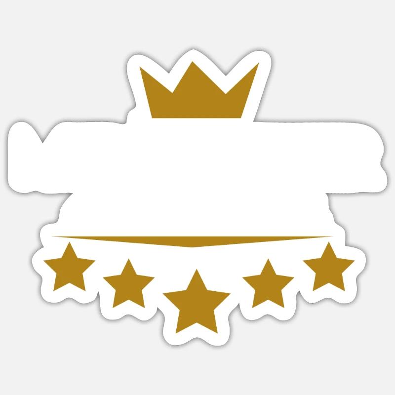 Mitarbeiter des Jahres - Sticker Größe S (10 x 10 cm) - Mattweiß