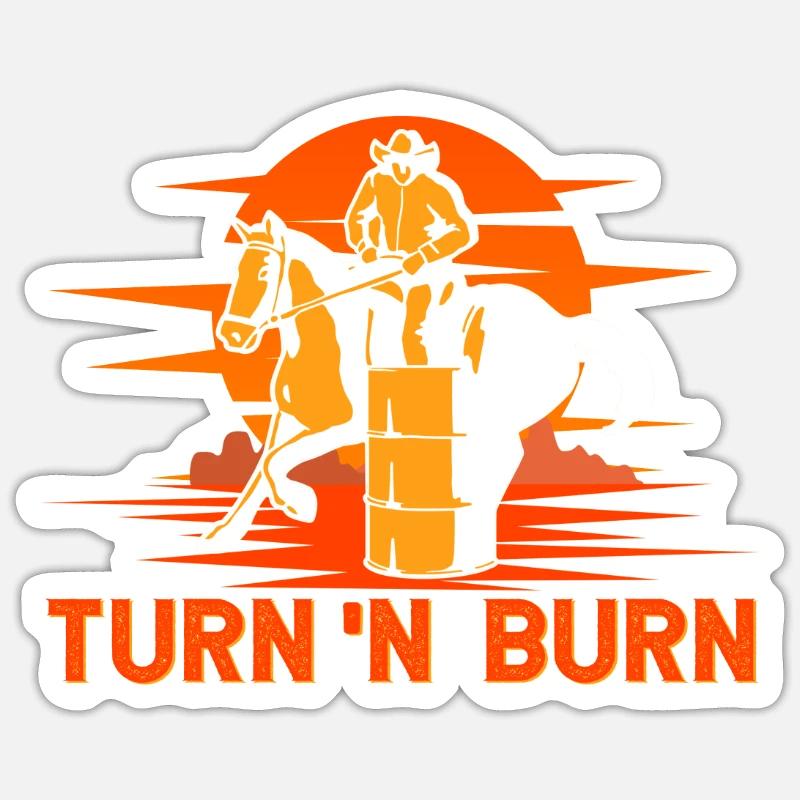 Turn and Burn Sticker size S (10 x 10 cm)