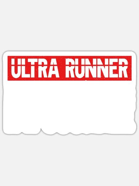 Ultra Runner I Do The Impossible - Ultramarathon - Sticker Größe S (10 x 10 cm) - Mattweiß
