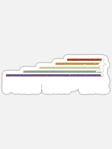 Ich laufe nur über 26,2 Meilen - Ultramarathon - Sticker Größe S (10 x 10 cm) - Mattweiß
