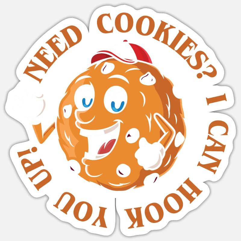 Brauche Kekse, Ich Kann Dich Zum Bäcker Oder Sticker Größe S (10 x 10 cm)