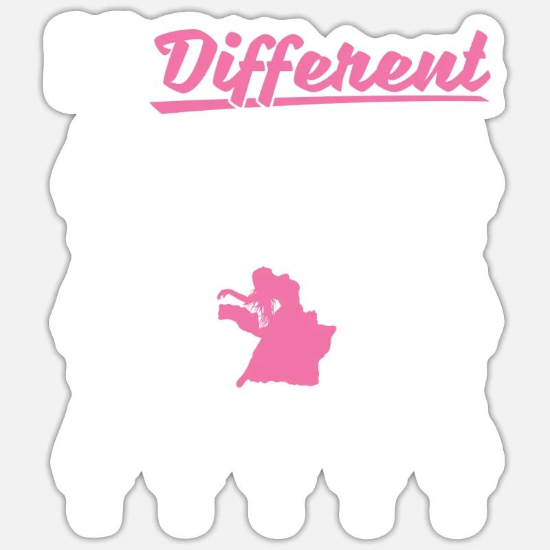 Soyez différent pour la danseuse du ventre Sticker taille S (10 x 10 cm)