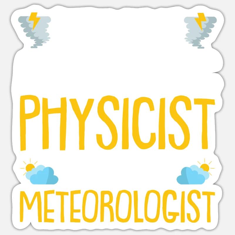 Physik Physiker - Sticker Größe S (10 x 10 cm) - Mattweiß