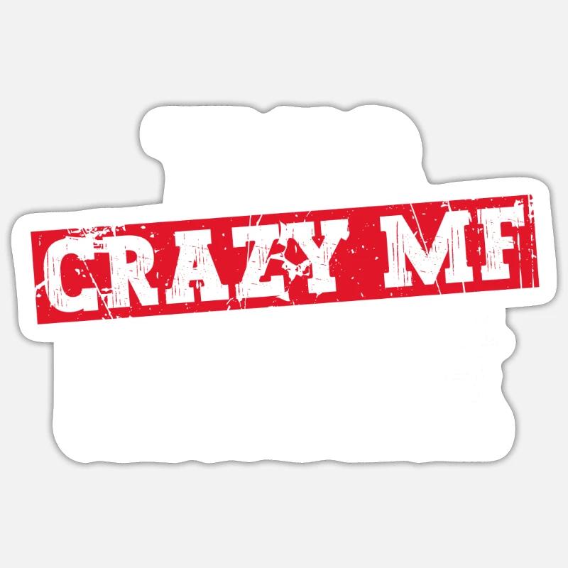 This crazy one runs ultramarathons Sticker size S (10 x 10 cm)