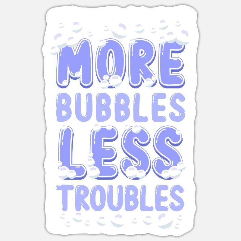 Fabrication de savon Fabriquant plus de bulles Sticker taille S (10 x 10 cm)