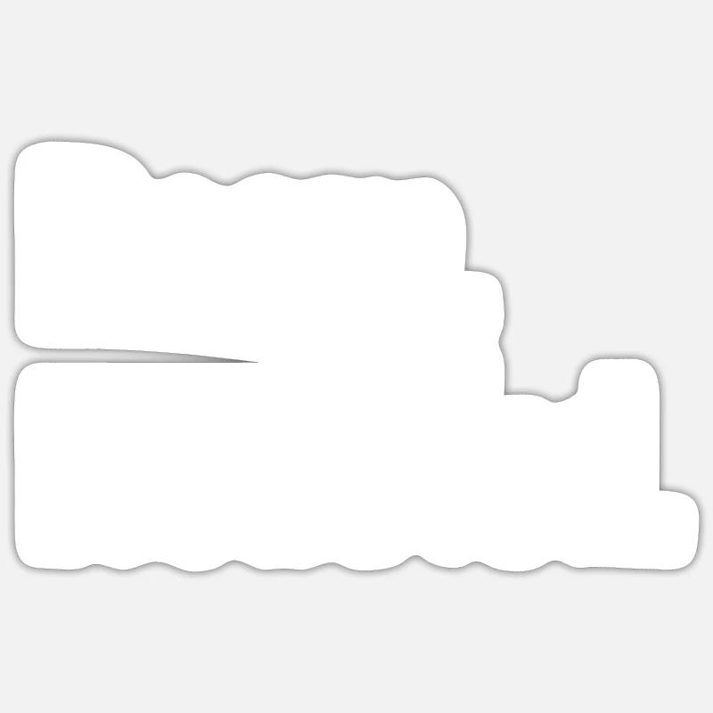 Boom Roasted Funny Office - Sticker size S (10 x 10 cm) - white matte