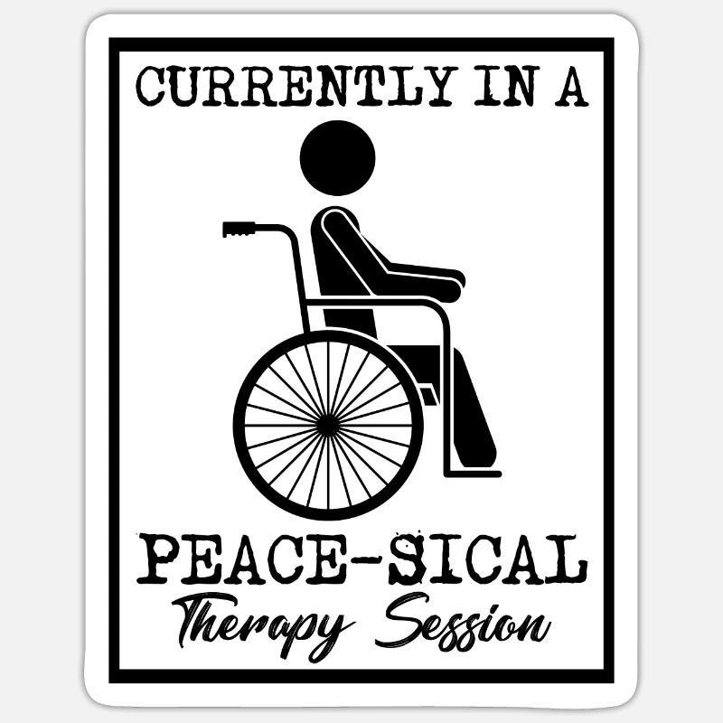 Physical Therapy Currently Peace Physical Therapy Sticker size S (10 x 10 cm)