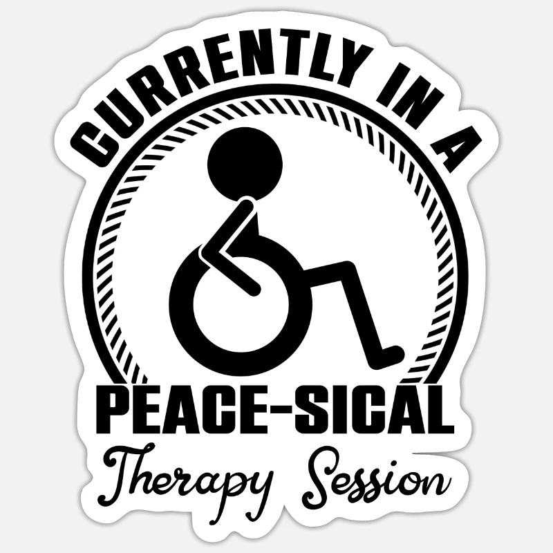 Physical Therapy Currently Peace Physical Therapy Sticker Größe S (10 x 10 cm)