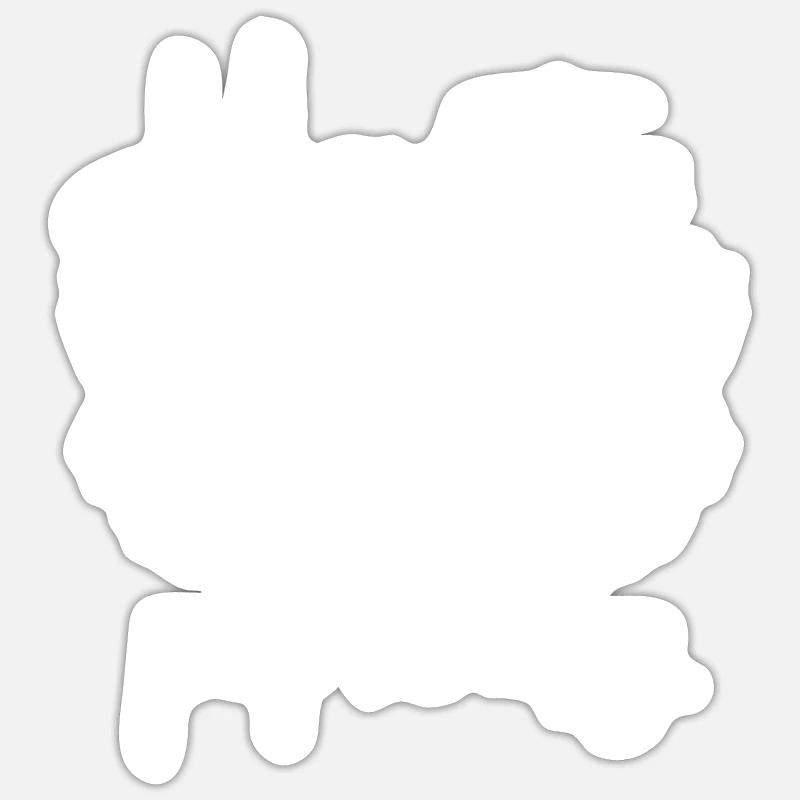 Hex Le Patriarcat - Sticker taille S (10 x 10 cm) - blanc mat