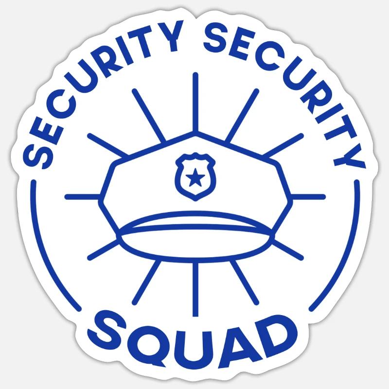 Commande de sécurité Bouncer Sécurité sécurité - Sticker taille S (10 x 10 cm) - blanc mat