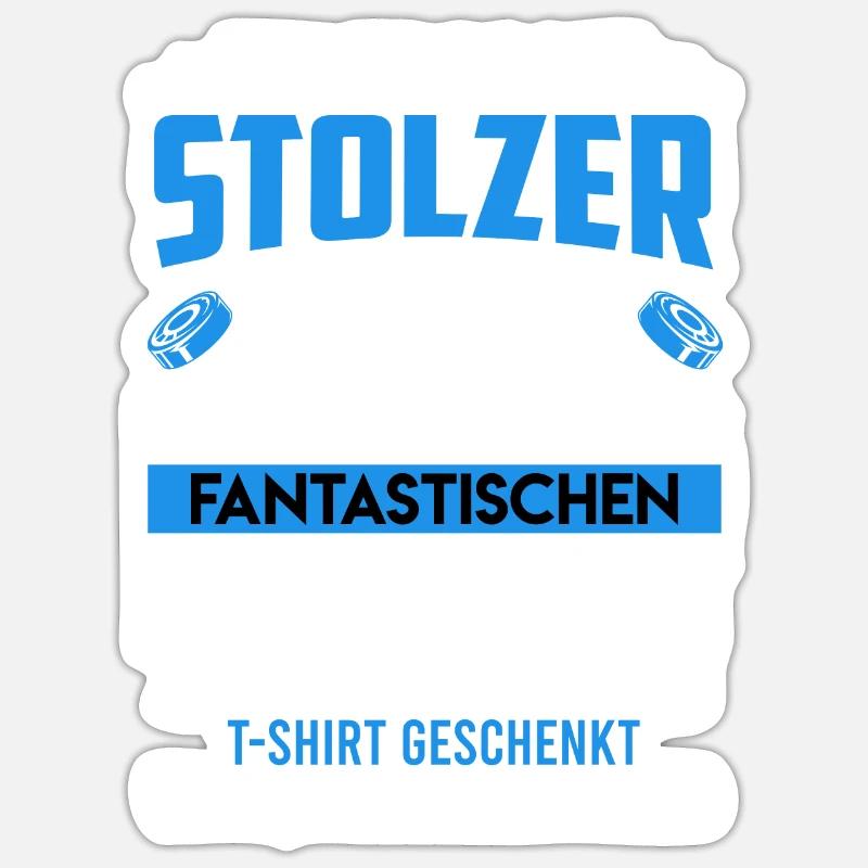 Mannschaft Trainer Eishockey Coach Trainer - Sticker Größe S (10 x 10 cm) - Mattweiß