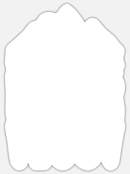 Vesuv I Berg in Italien für Wanderer - Sticker Größe S (10 x 10 cm) - Mattweiß