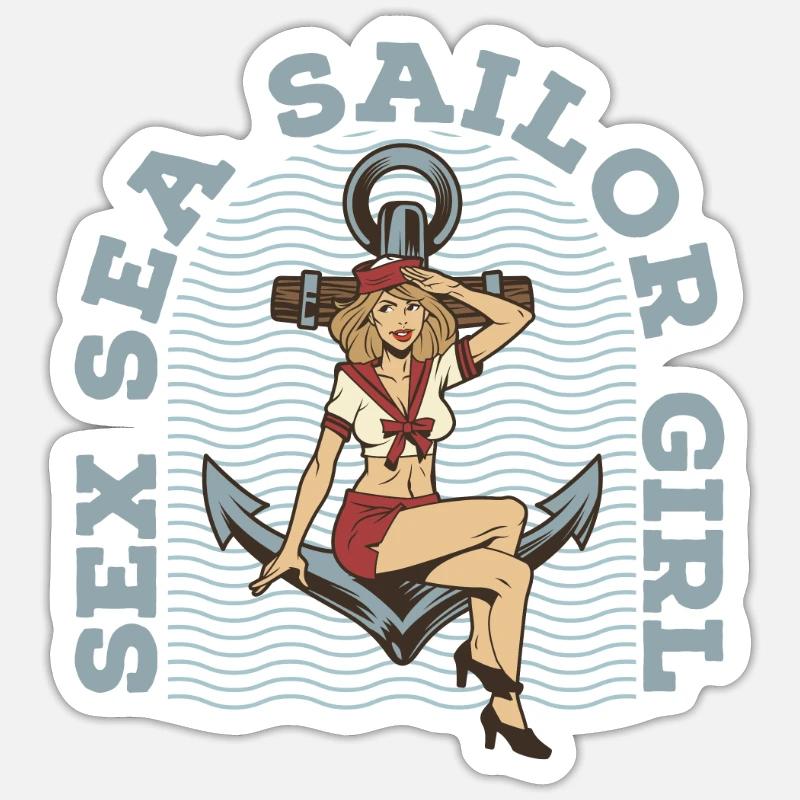 Seglen Segelboot Segler - Sticker Größe S (10 x 10 cm) - Mattweiß