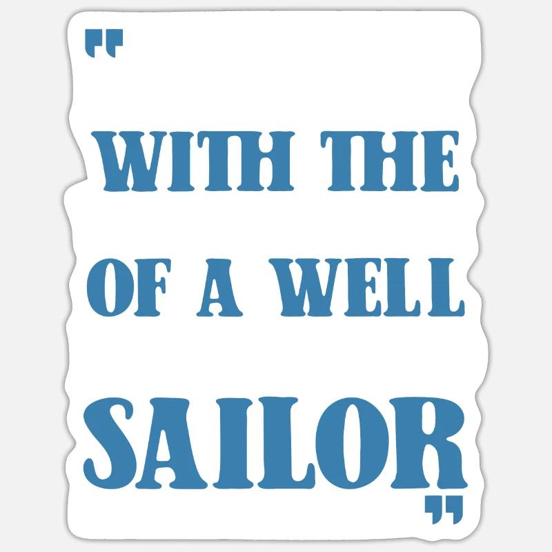 Seglen Segelboot Segler - Sticker Größe S (10 x 10 cm) - Mattweiß