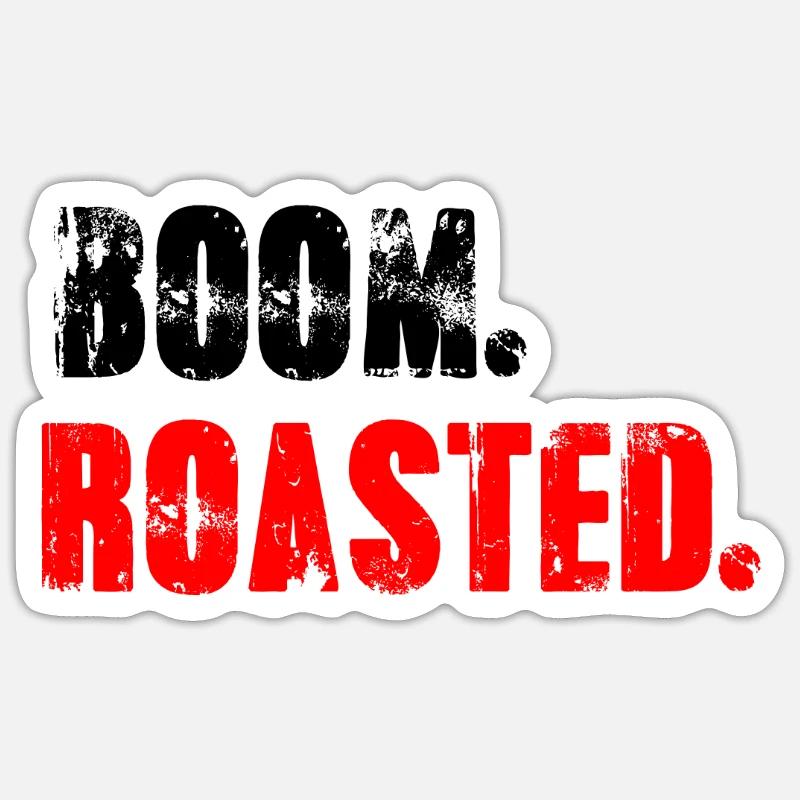 Boom Roasted Sticker size S (10 x 10 cm)