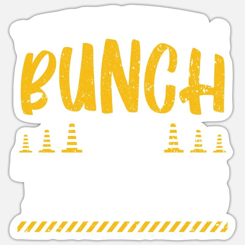 I Work With A Bunch Of Tools Construction Worker Sticker size S (10 x 10 cm)