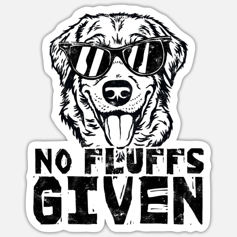 No fluffs given - cocker spaniel Sticker size S (10 x 10 cm)