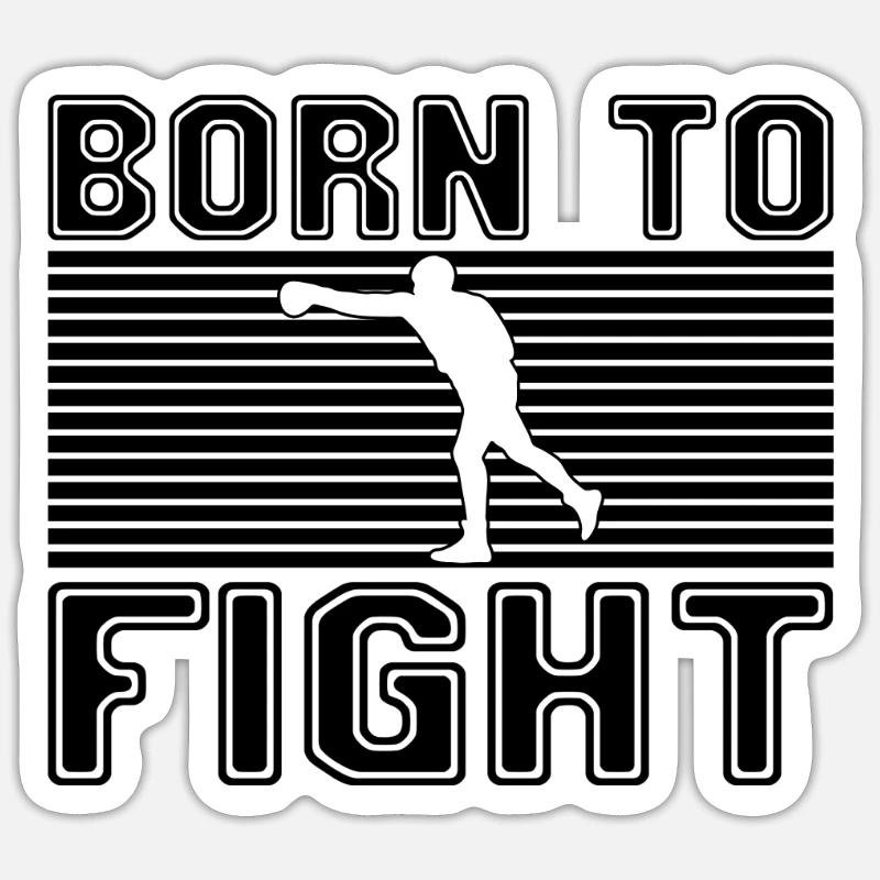Boxe Sticker taille S (10 x 10 cm)