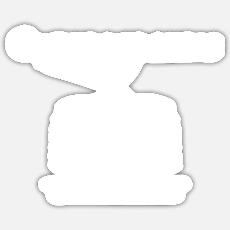 Gymnospermen - Sticker Größe S (10 x 10 cm) - Mattweiß