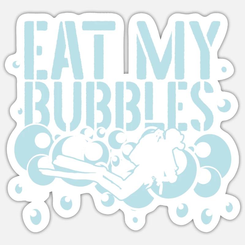 Plongée sous-marine Plongeurs Plongée Sticker taille S (10 x 10 cm)