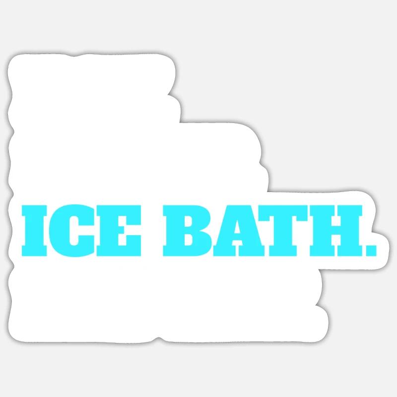 Ice bath Sticker size S (10 x 10 cm)