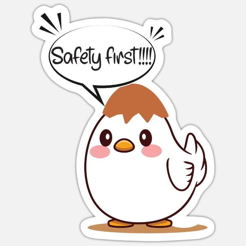 Eggs Helmet Sticker size S (10 x 10 cm)
