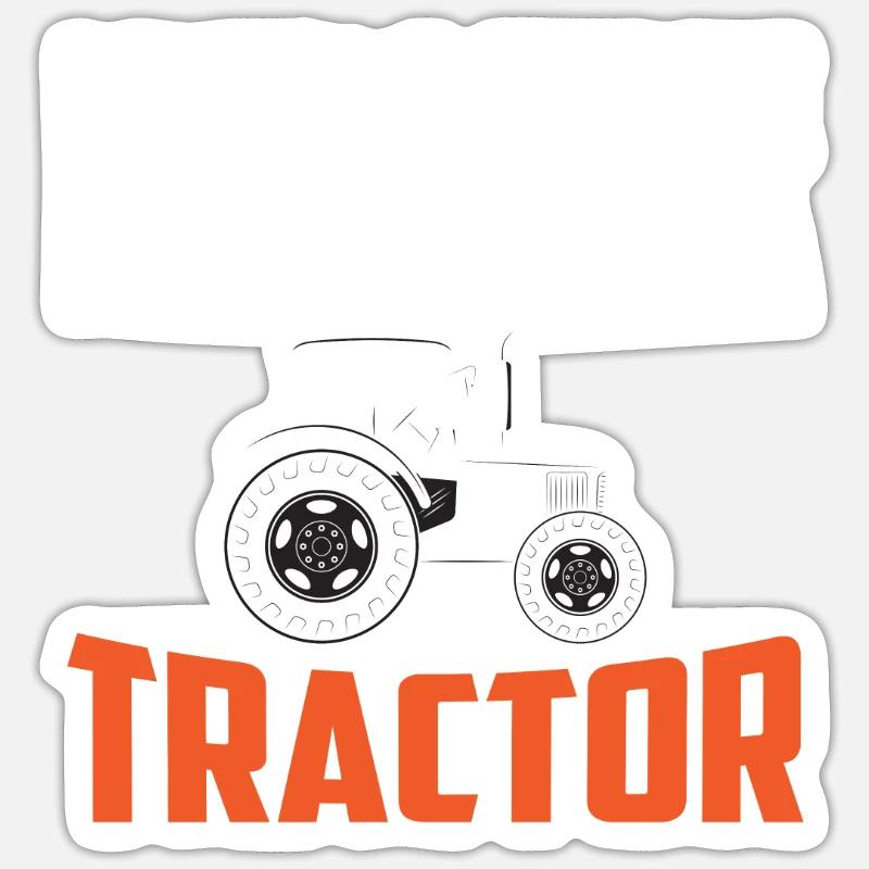 Ich Schnarche Nicht Ich Träume Ich Bin Ein Traktor Sticker Größe S (10 x 10 cm)