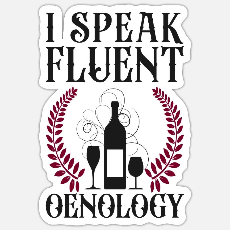 Sommelier Wine Drinking Tasting I Sticker size S (10 x 10 cm)