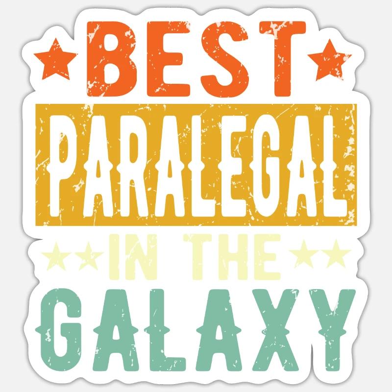 Best Rechtsanwaltsfachangestellte ever - Sticker Größe S (10 x 10 cm) - Mattweiß