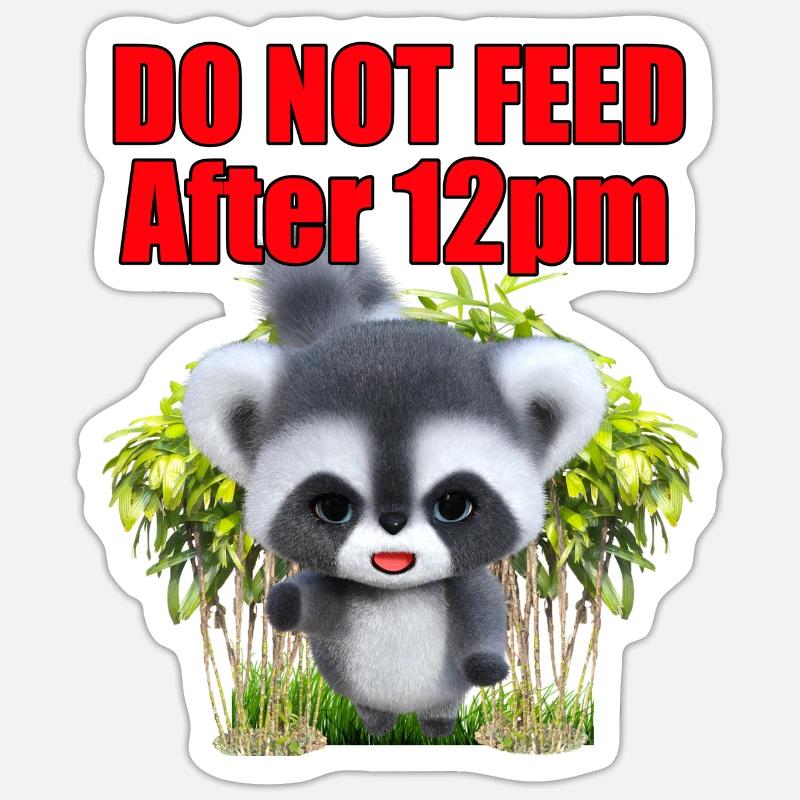 Do Not Feed the Gremlin - Sticker size S (10 x 10 cm) - white matte