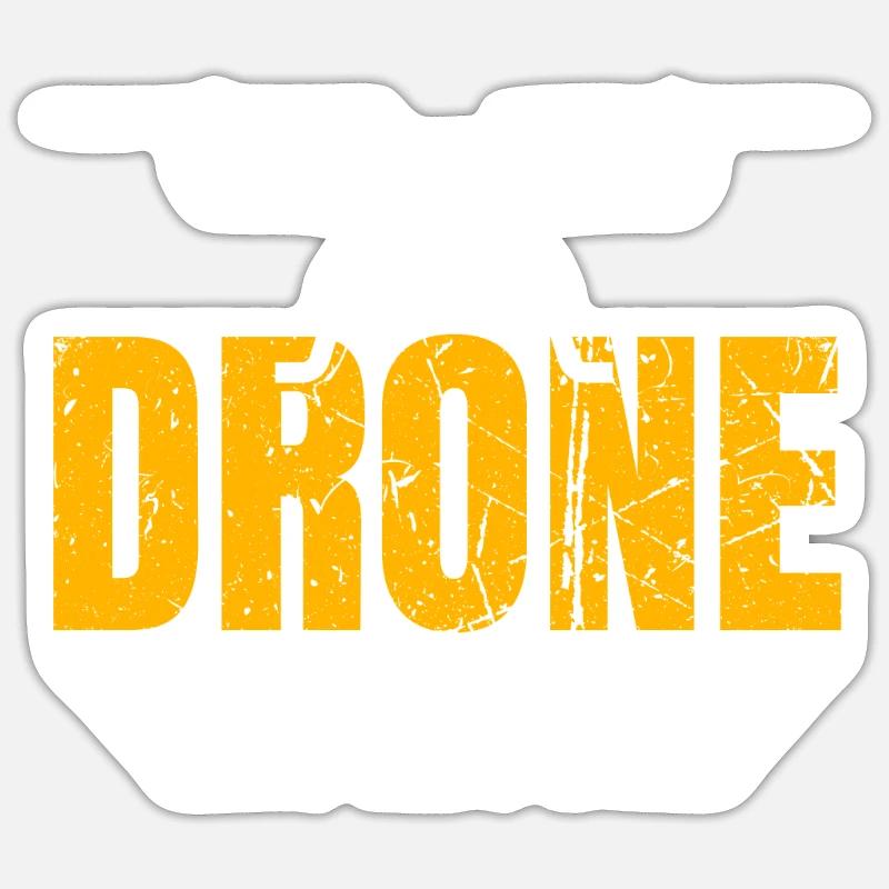 Drone Drone Pilot Drone Operator Quadcopter Sticker size S (10 x 10 cm)