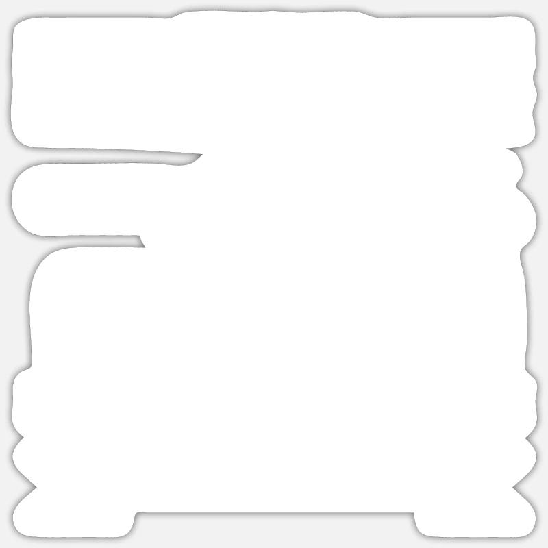 Dachdecker Papa Dachdecken Geschenk - Sticker Größe S (10 x 10 cm) - Mattweiß