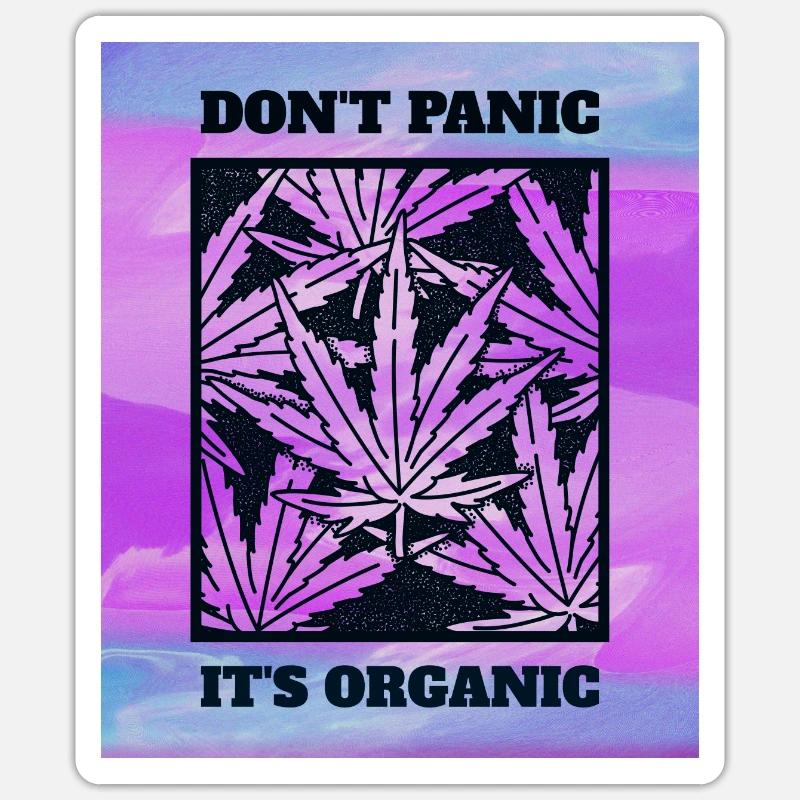 Don´t Panic It´s Organic Sticker Größe S (10 x 10 cm)
