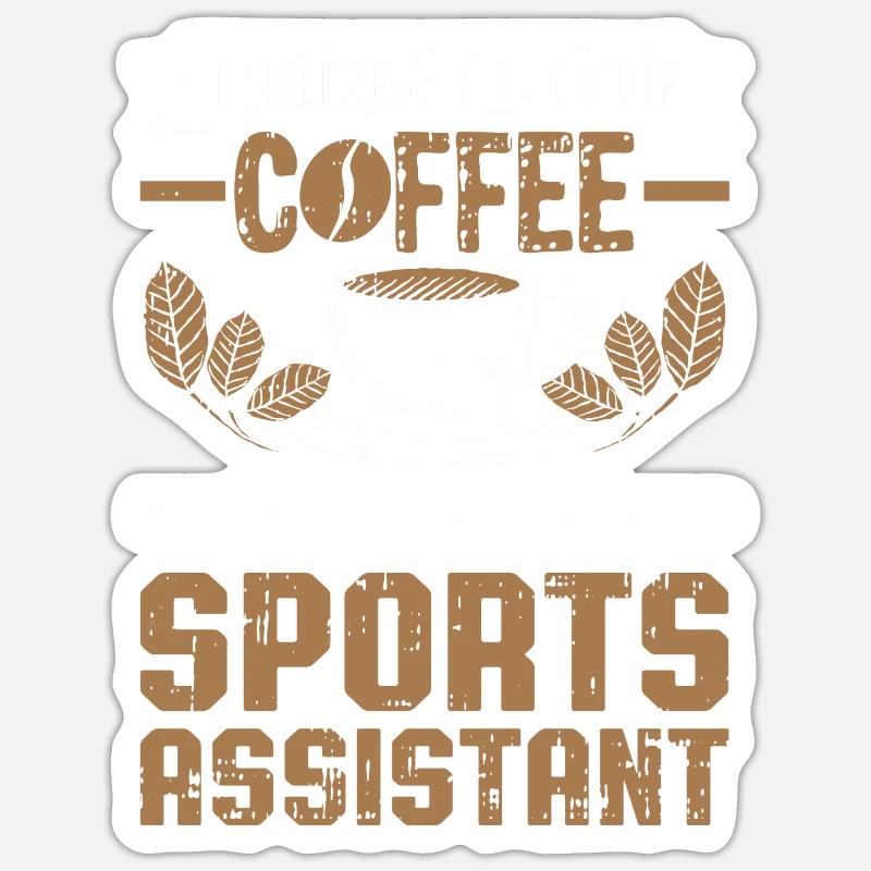 Sportassistent - Sticker Größe S (10 x 10 cm) - Mattweiß