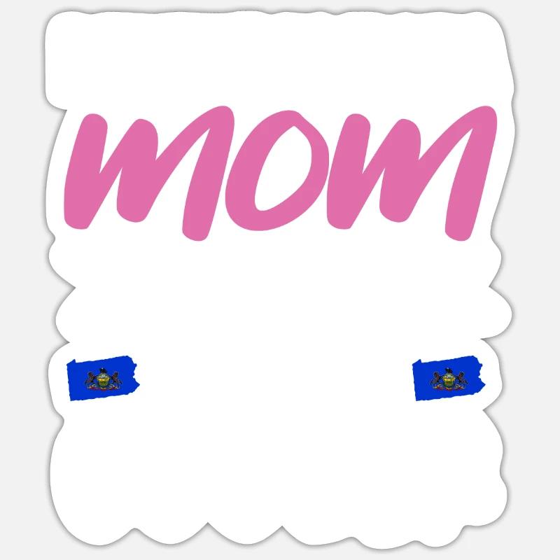 Pennsylvanie muttet-geschenk - Sticker taille S (10 x 10 cm) - blanc mat
