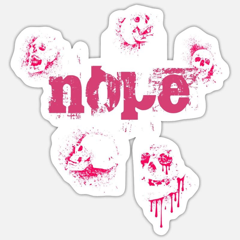 Nope - Dites simplement non! Sticker taille S (10 x 10 cm)