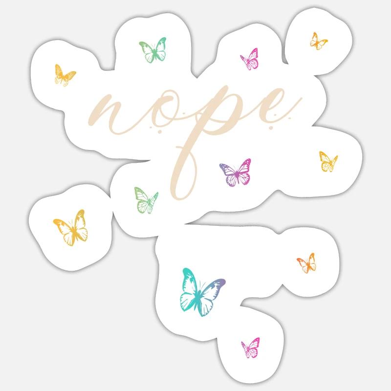 Nope - Dites simplement non! Sticker taille S (10 x 10 cm)