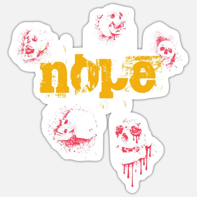 Nope - Dites simplement non! Sticker taille S (10 x 10 cm)
