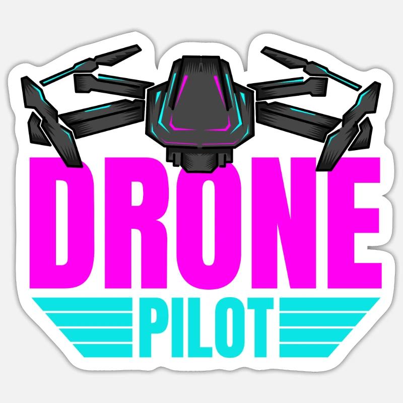 Drone Drone Pilot Drone Operator Quadcopter Sticker size S (10 x 10 cm)