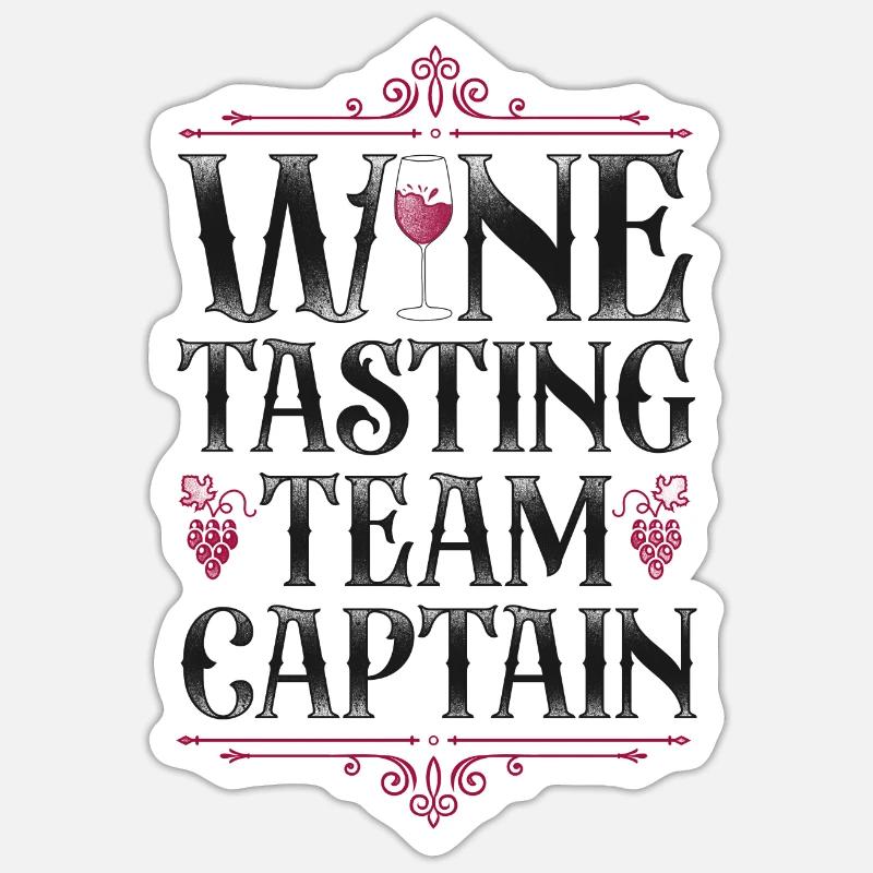 Sommelier Wine Drinking Tasting - Sticker size S (10 x 10 cm) - white matte