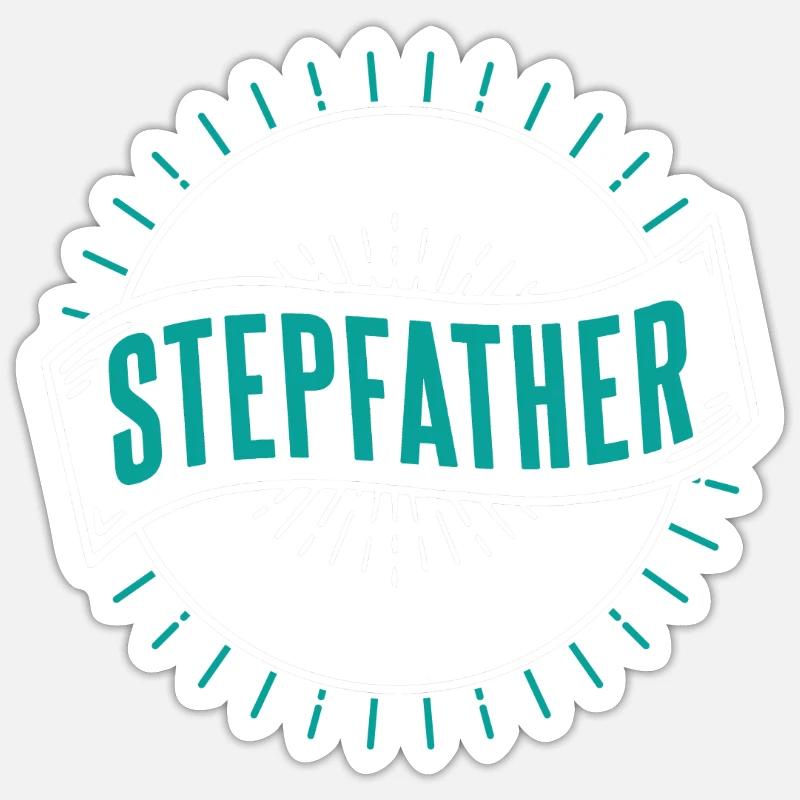 Best Stepfather Ever Stepdad Stepdad Stepdad Stepdad Sticker size S (10 x 10 cm)