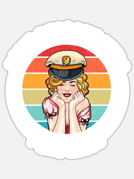 Seglen Segelboot Segler - Sticker Größe S (10 x 10 cm) - Mattweiß