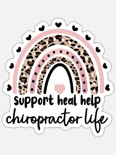 Chiropraktiker Chiropraktik Bester Chiropraktiker - Sticker Größe S (10 x 10 cm) - Mattweiß